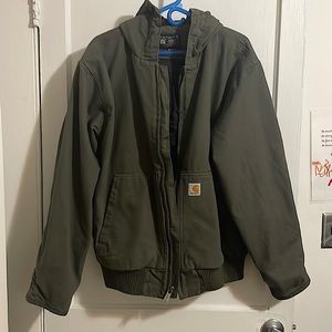 Carhart green jacket w good size L brand new tags were just taken off